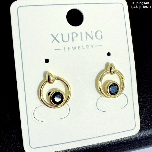 Сережки Xuping14К 10908 (1.1см)